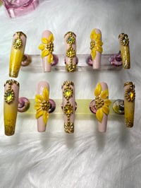 Image 2 of  VALENTINO BRAND SUNFLOWER 🌻BLING SET 