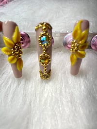 Image 4 of  VALENTINO BRAND SUNFLOWER 🌻BLING SET 