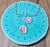 Rustic Daisy Charm Necklace or Bracelet 