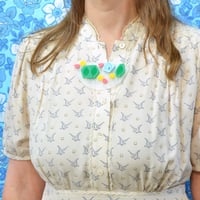 Image 4 of Textured Pastel Landscape Necklace