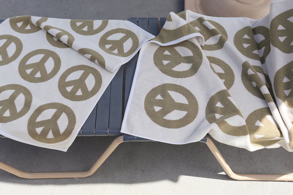 Image of Simple Peace Towel <div>Bronze–Scour</div>