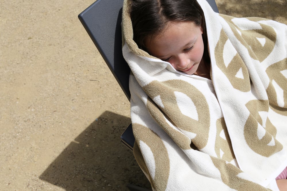 Image of Simple Peace Kid Towel<div>Bronze–Scour</div>