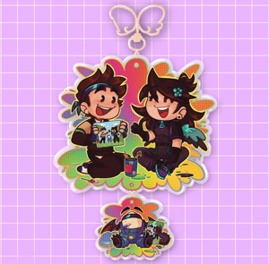 Roier & Jaiden QSMP Keychain