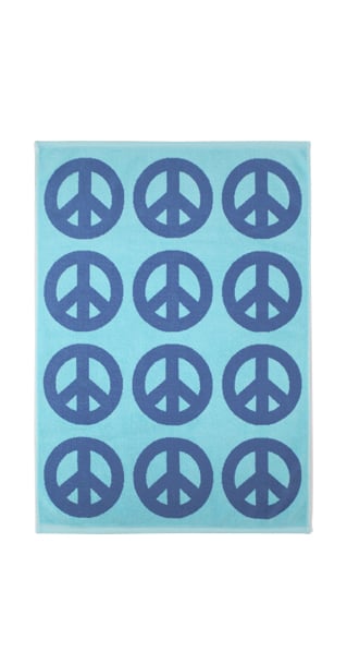 Image of Simple Peace Kid Towel<div>Aqua–Night</div>