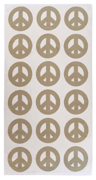 Image of Simple Peace Towel <div>Bronze–Scour</div>