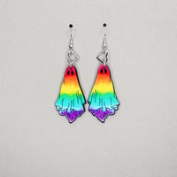 Rainbow Ghost Earrings