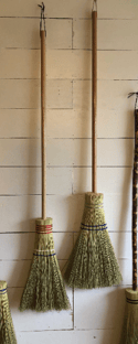 Kitchen Broom, Sewn, with Hardwood Handle
