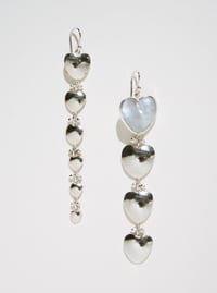Image 2 of Heart Chain Earrings
