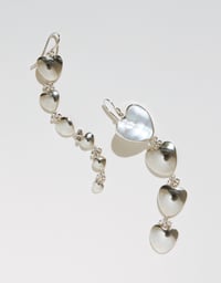 Image 5 of Heart Chain Earrings