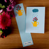 Lot marque-page et carnet nuage de pluie