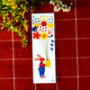 Marque-page Lapin avec vase