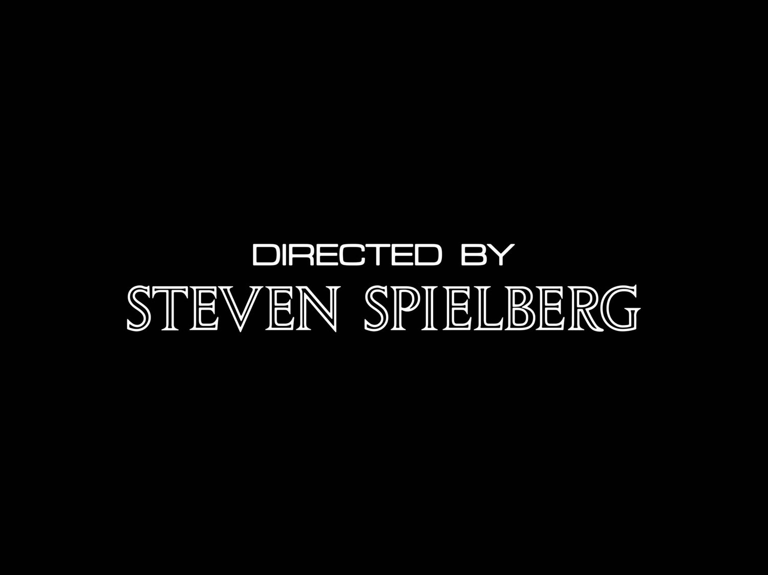 Directed By Steven Spielberg Fine Art Print