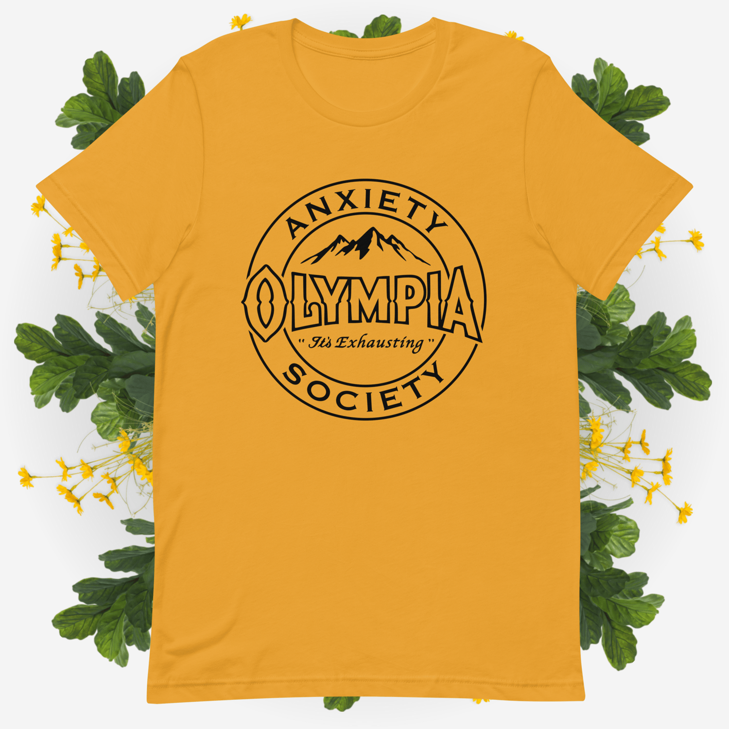 Image of Olympia Anxiety Society Unisex t-shirt