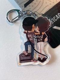 Image 3 of Riot Fest 2022 William Beckett & Gabe Saporta 2.5in Acrylic Charm