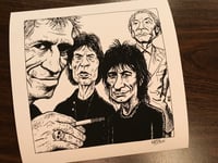 Image 2 of Rolling Stones Signed 11 x 11" Print