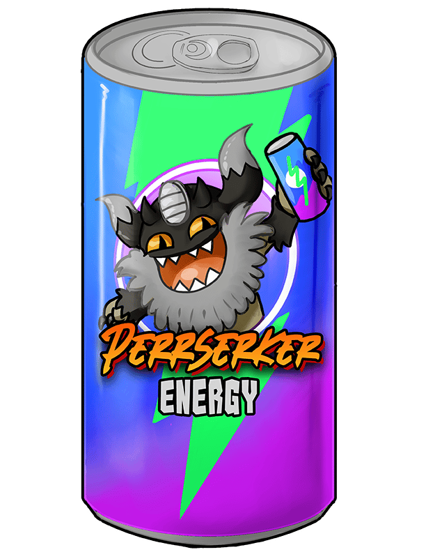 Image of Perrserker Energy Drink Sticker