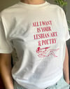 Lesbian art and poetry T-SHIRT