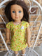 Image of Green shirt dress with pocket hankie
