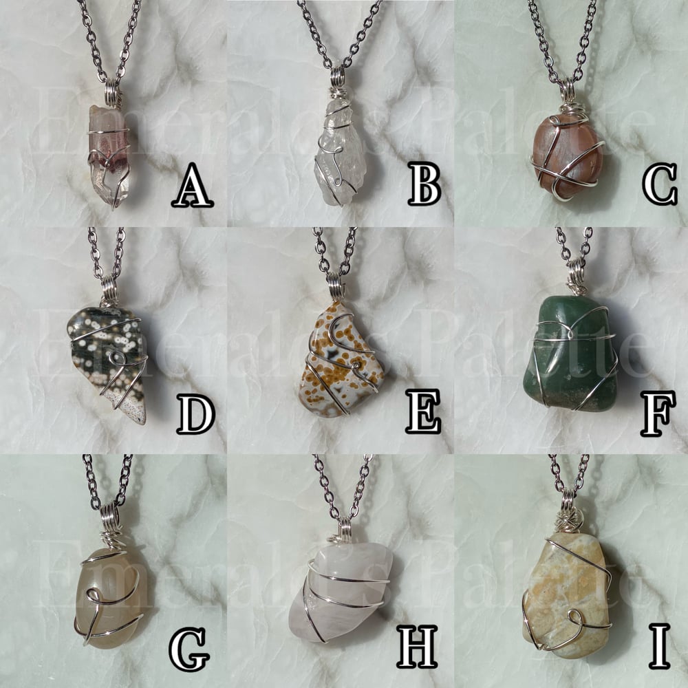 Image of Wire Wrapped Necklaces
