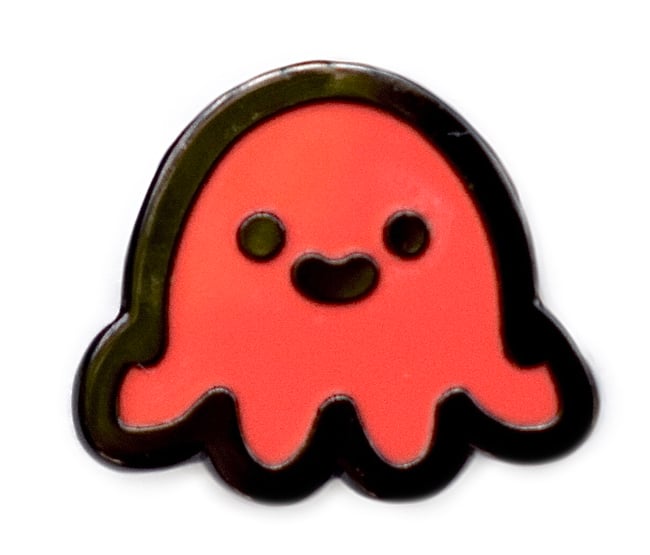 Red Octopus Mini Pin