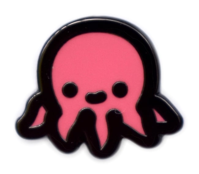 Pink Octopus Mini Pin