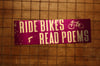 "Bikes/Poems" Sticker