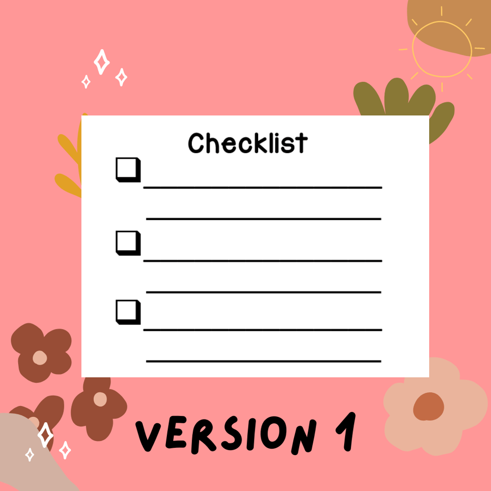 Blank Checklist Stamp