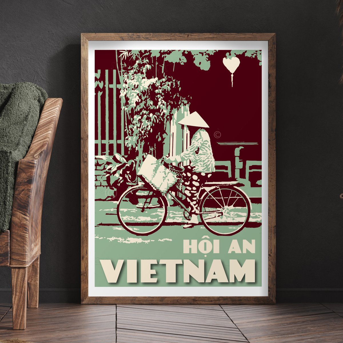 Image of Vintage poster Vietnam - Hoi An Jade - Fine Art Print