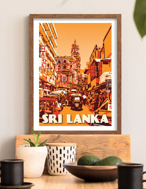 Image of Vintage Poster Sri Lanka - Colombo - Fine Art Print