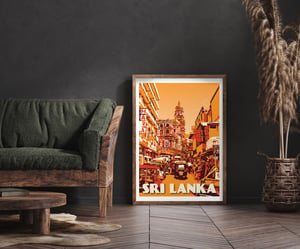 Image of Vintage Poster Sri Lanka - Colombo - Fine Art Print