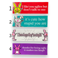 Image 2 of Its Happy Bunny Bumper Sticker