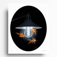 Image 1 of “Golden Attraction” Limited Edition Print with Hand-Embellishment