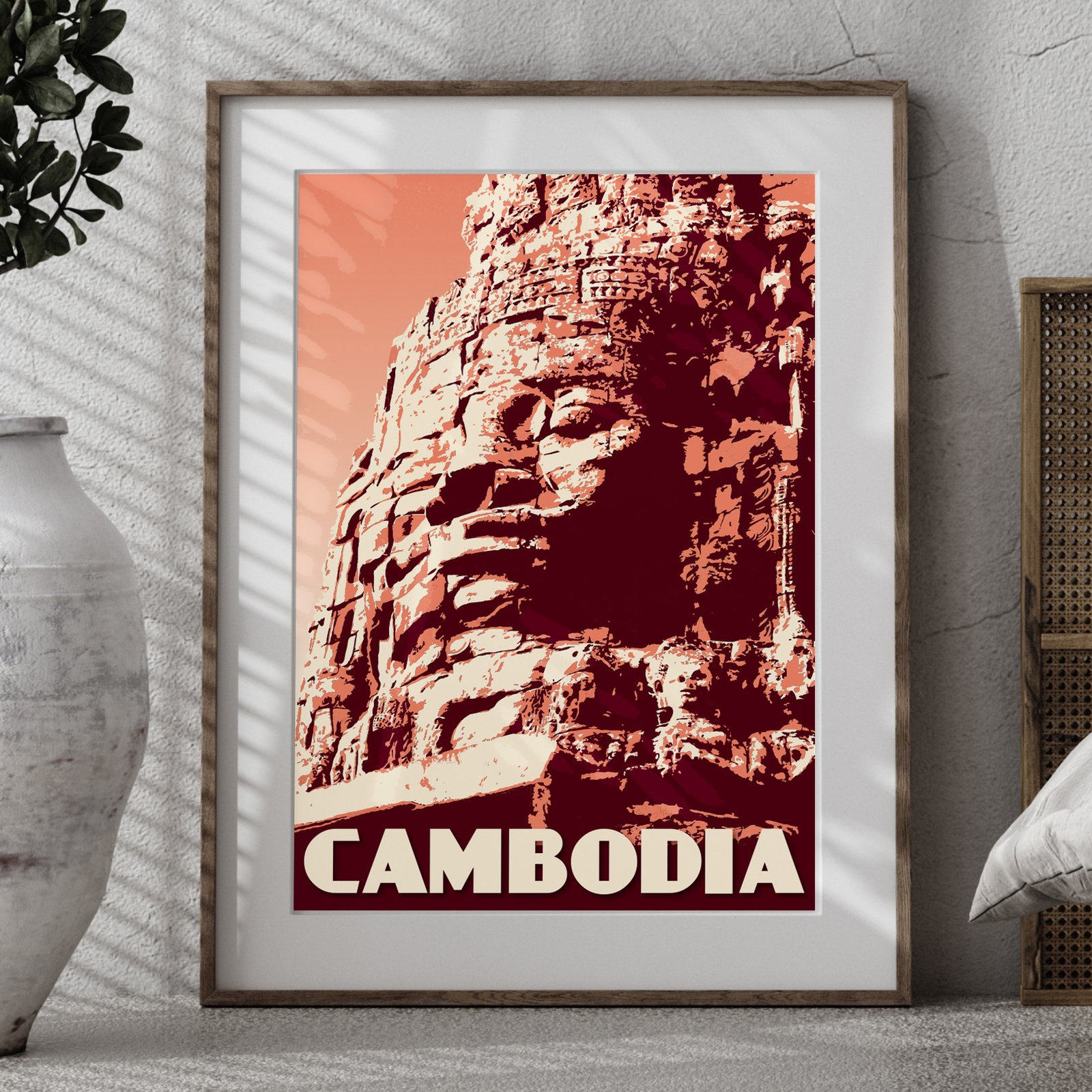 大特価 意味 - Cambodia Souvenirs Vintage Posters Poster Vintage | Maps & コレクション