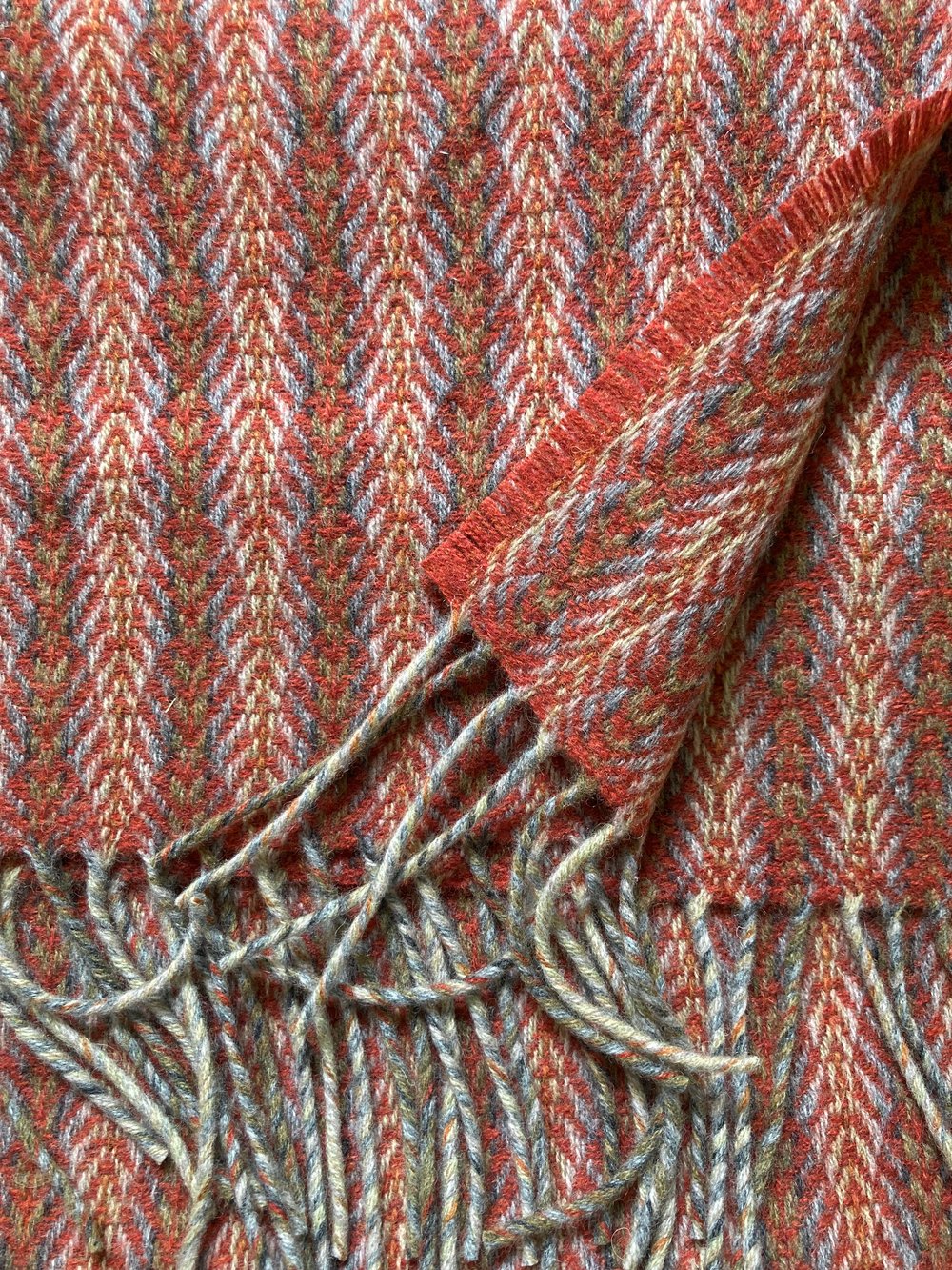 Image of Slate & Tabasco 'Bargello' Big Scarf