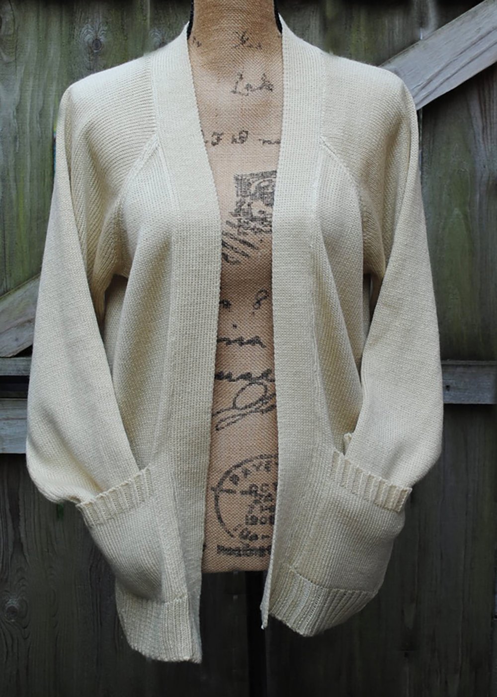 Image of Unisex Open Front Cardigan With Pockets