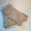 Chunky Wollen Beige Scarf 