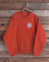 Image 1 of 1965 PTSD Awareness 'Oversized' (relaxed fit) Sweatshirt Brick Red
