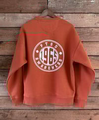 Image 2 of 1965 PTSD Awareness 'Oversized' (relaxed fit) Sweatshirt Brick Red