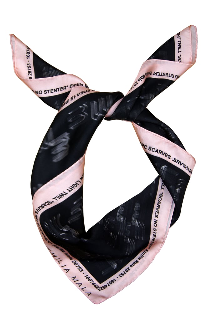 Image of Rendez-Vous Optométrique Silk Scarf / Pink