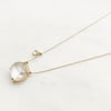 Natural Quartz Oval Necklace
