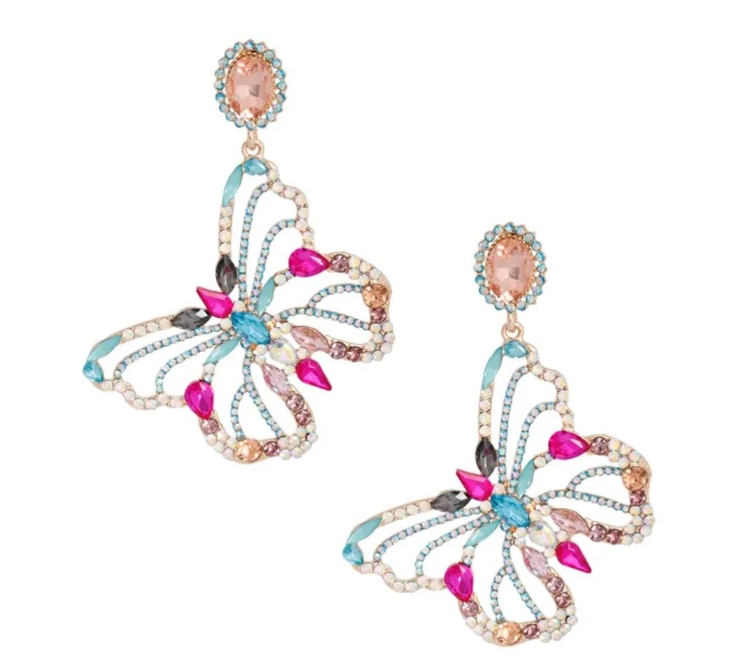 Image of Colorful Butterfly earrings