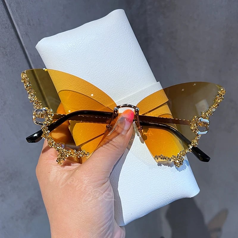 Diamond Butterfly Glasses
