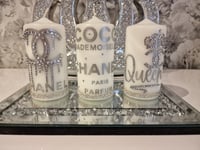 Image 1 of SILVER CROWN CANDLE SET