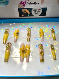 Image 1 of  VALENTINO BRAND SUNFLOWER 🌻BLING SET 