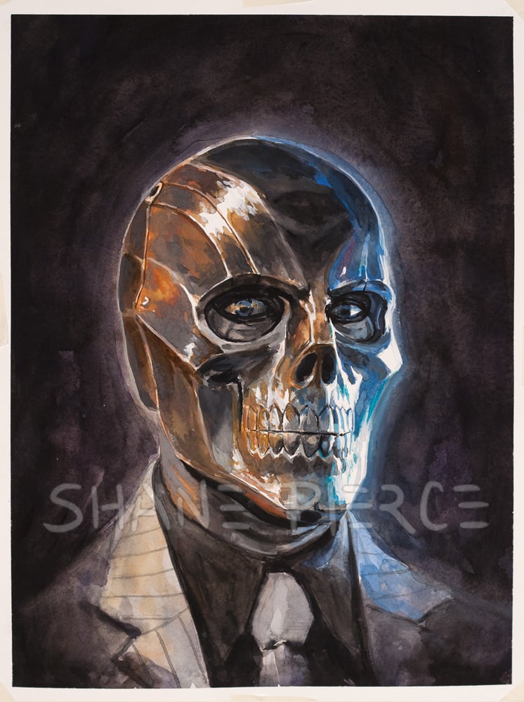 Image of Black Mask Watercolour