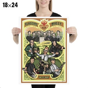 Image of Flogging Molly "Song of Liberty" art print Poster - International