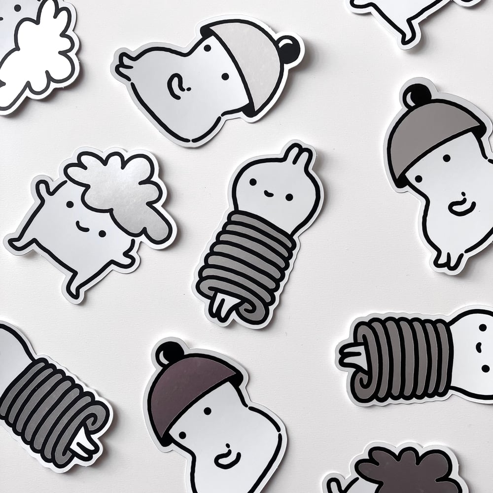 Image of Stickers pack (silver)