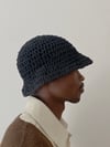 cloche waxed hat