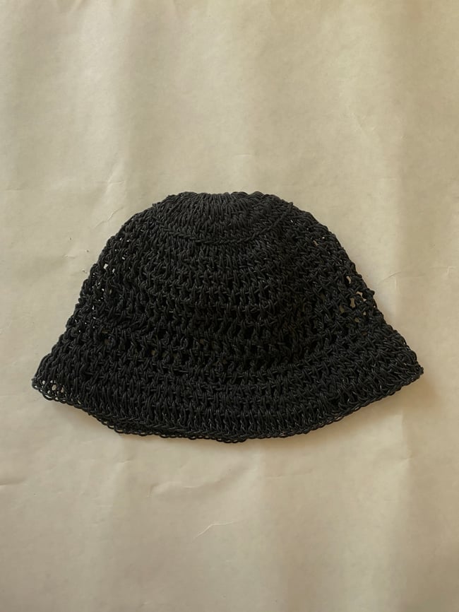 cloche waxed hat