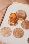 Six sous-verres en nacre